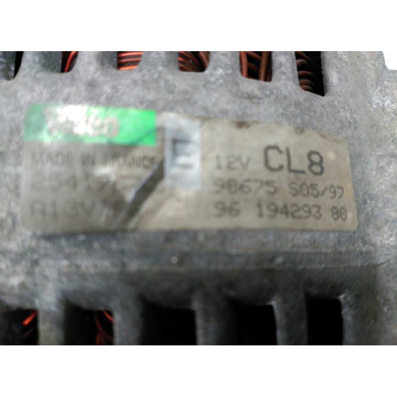 Recambio de alternador para citroën xsara berlina 1.6 16v tonic referencia OEM IAM 25417620 98675S0597 VALEO 5