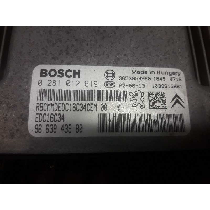 Recambio de centralita motor uce para peugeot partner (s2) combi plus referencia OEM IAM 9663943980 9653958980 0281012619 - Blanco 2