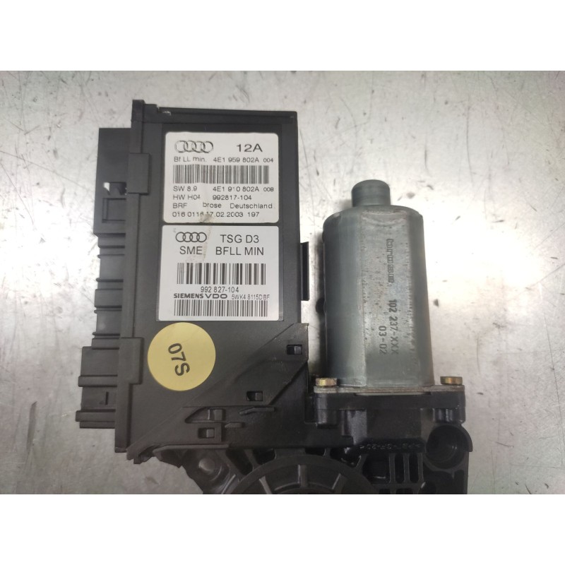 Recambio de motor elevalunas delantero derecho para audi a8 (4e2) 3.7 quattro referencia OEM IAM 4E1959802A  4E1910802A 2