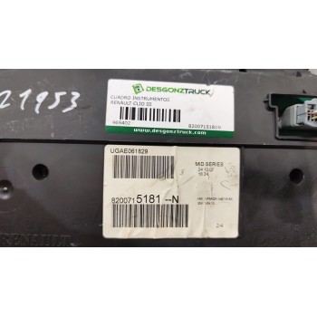 Recambio de cuadro instrumentos para renault clio iii dynamique referencia OEM IAM 8200715181N  