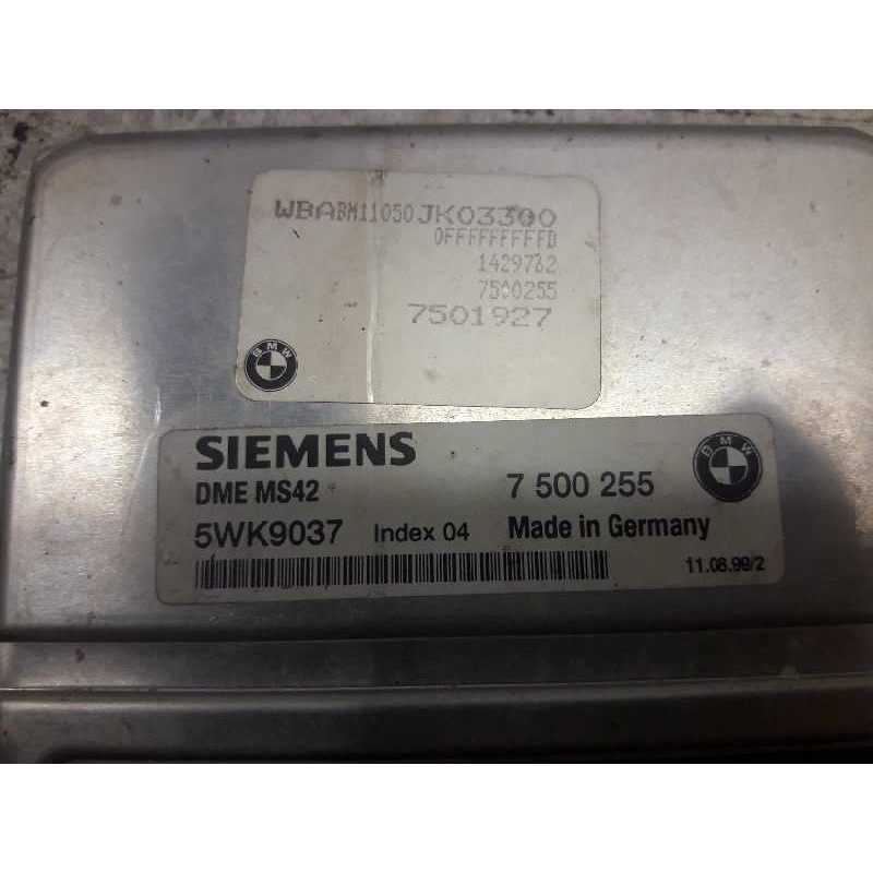 Recambio de centralita motor uce para bmw serie 3 coupe (e46) 2.0 24v referencia OEM IAM 7500255 - Azul 3