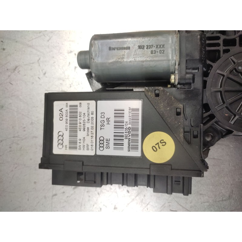 Recambio de motor elevalunas trasero derecho para audi a8 (4e2) 3.7 quattro referencia OEM IAM 4E0959802A  4E0910802 2
