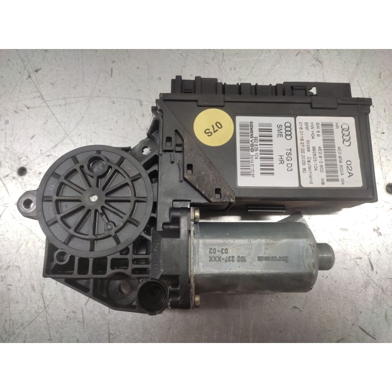 Recambio de motor elevalunas trasero derecho para audi a8 (4e2) 3.7 quattro referencia OEM IAM 4E0959802A  4E0910802 4