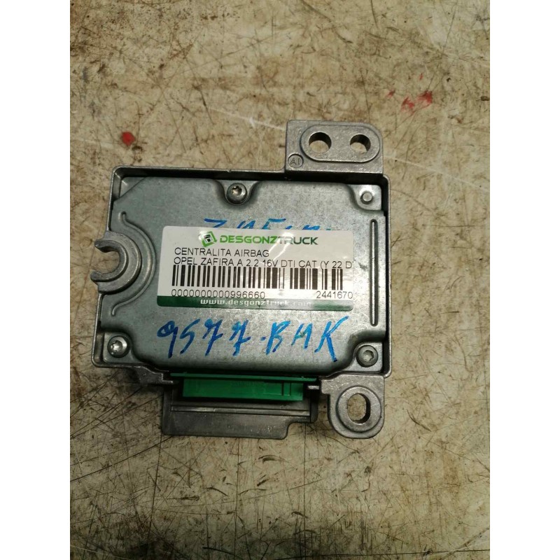 Recambio de centralita airbag para opel zafira a 2.2 16v dti cat (y 22 dtr / l50) referencia OEM IAM 24416704 5WK42978 - Gris 3