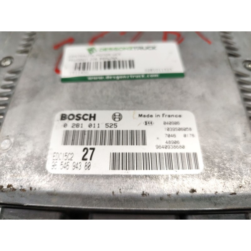 Recambio de centralita motor uce para peugeot 206 berlina xt referencia OEM IAM 0281011525 9640938680 9654694380 - Plata 4