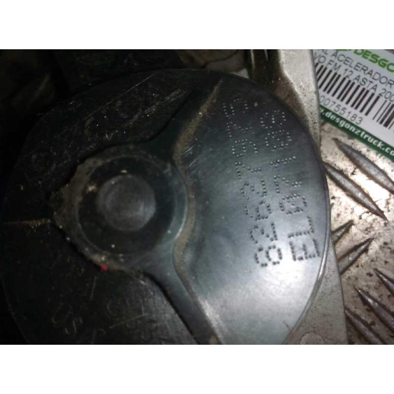 Recambio de pedal acelerador para volvo fm 12 asta 2001 fsa  4x2 largo, bajo referencia OEM IAM 82627975 - Amarillo 2