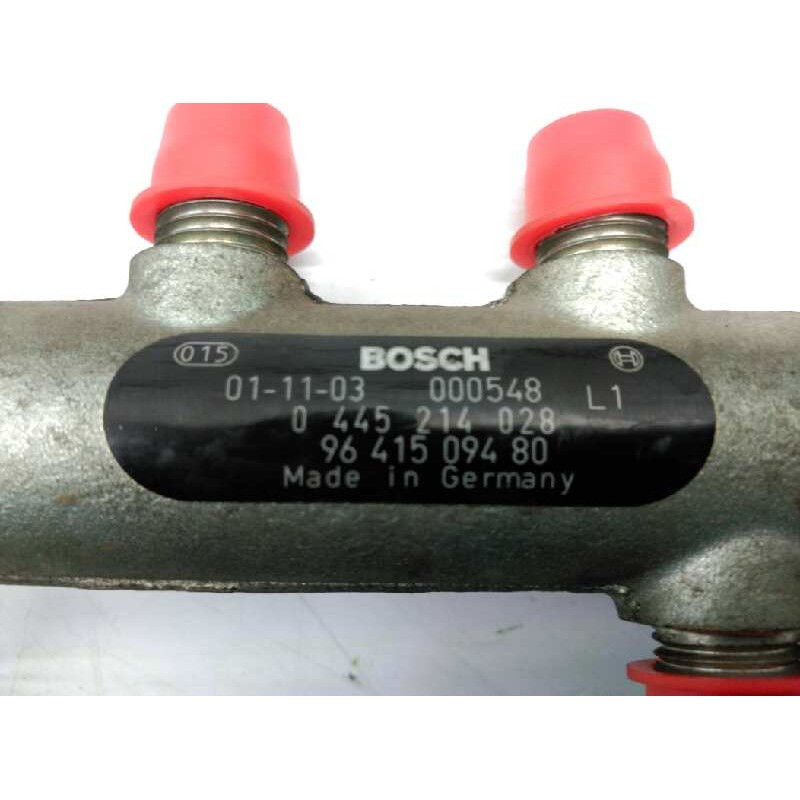 Recambio de rampa inyectora para peugeot 206 berlina e-music referencia OEM IAM 9641509480 0445214028 - BOSCH - Azul 3