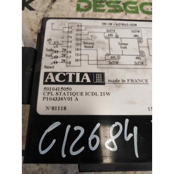 Recambio de modulo electronico para renault midlum 6.2 diesel referencia OEM IAM 5010415050  CENTRALITA LUCES