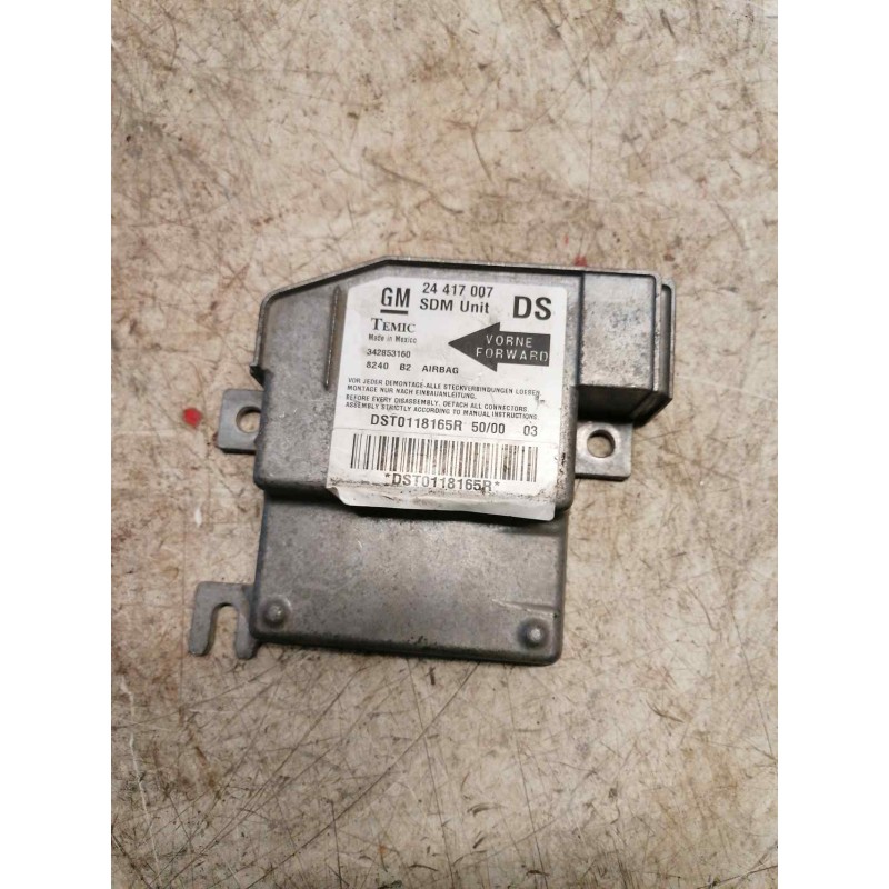 Recambio de centralita airbag para opel corsa c 1.2 16v cat (z 12 xe / lw4) referencia OEM IAM 24417007 342853160