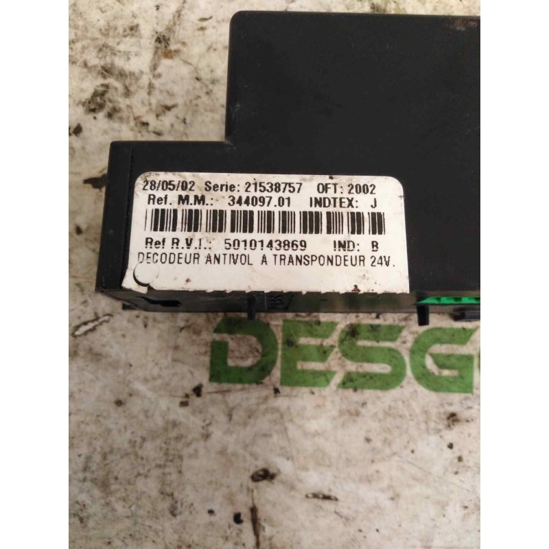 Recambio de modulo electronico para renault midlum 6.2 diesel referencia OEM IAM 5010143869  CENTRALITA INMOVILIZADOR - Blanco 2