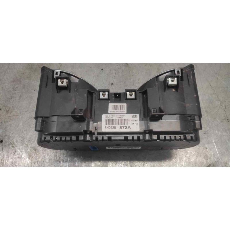 Recambio de cuadro instrumentos para volkswagen golf vi (5k1) rabbit referencia OEM IAM 5K0920872A - Gris 2