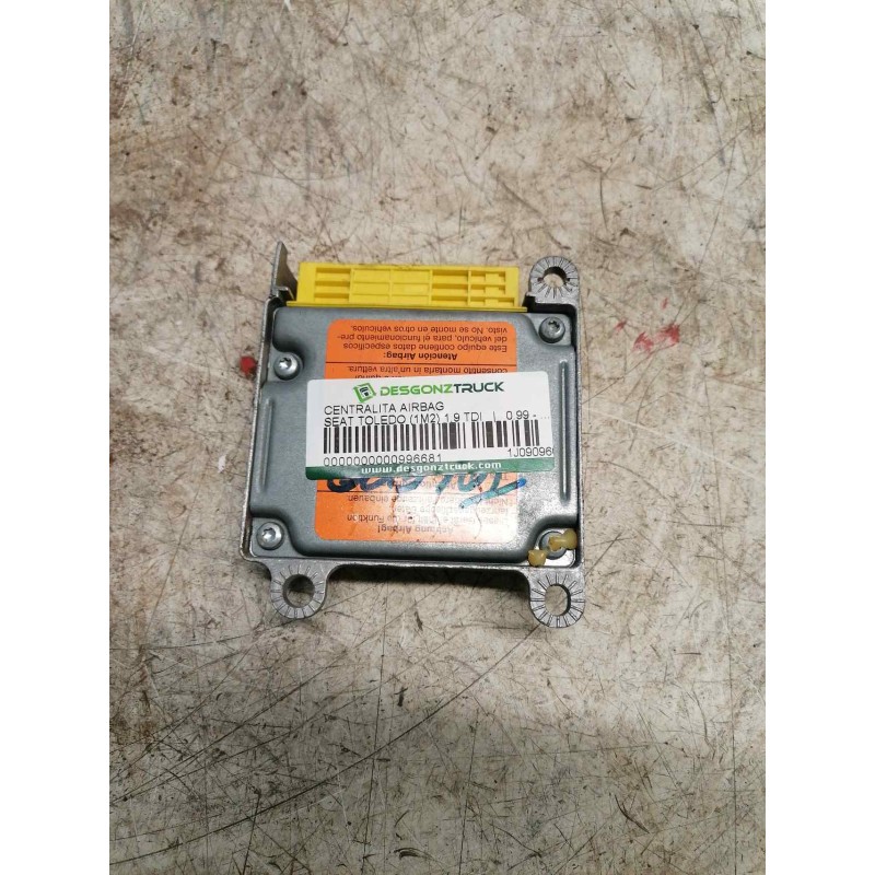 Recambio de centralita airbag para seat toledo (1m2) 1.9 tdi referencia OEM IAM 1J0909609 5WK42800 3