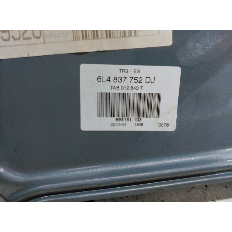 Recambio de elevalunas delantero derecho para seat ibiza (6l1) cool referencia OEM IAM 6L4837752DJ 2