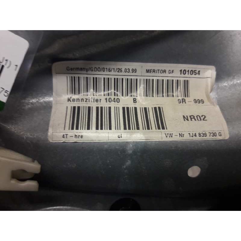Recambio de elevalunas trasero derecho para volkswagen golf iv berlina (1j1) 1.9 tdi referencia OEM IAM 1J4839756A 4