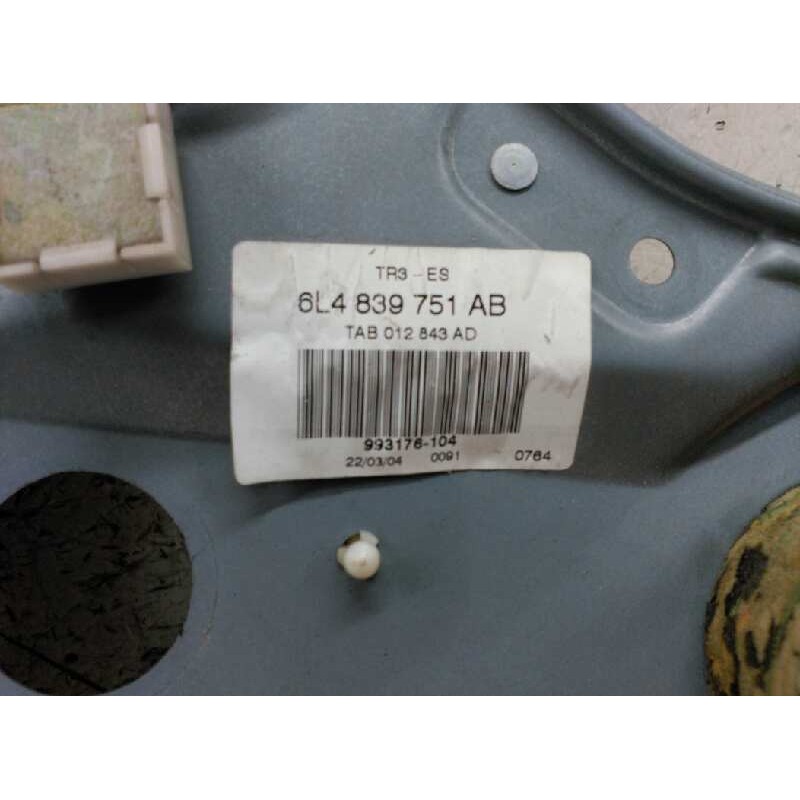 Recambio de elevalunas trasero izquierdo para seat ibiza (6l1) cool referencia OEM IAM 6L4839751AB 2
