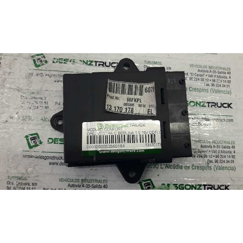 Recambio de modulo confort para opel vectra c berlina 1.9 16v cdti cat (z 19 dth / lrd) referencia OEM IAM 13170178 IZQUIERDO - Negro