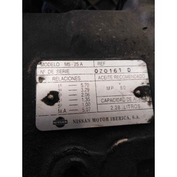 Recambio de caja cambios para nissan trade chasis cabina referencia OEM IAM M525A  