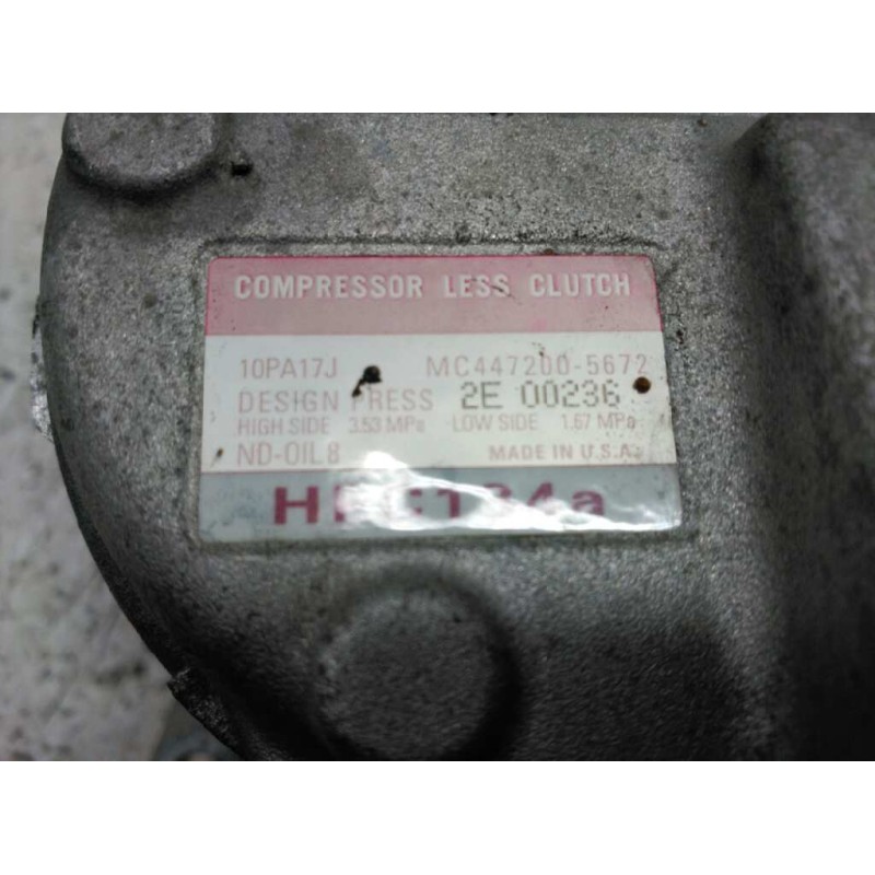Recambio de compresor aire acondicionado para chrysler voyager (gs) 2.4 referencia OEM IAM MC447200 2E00236 5