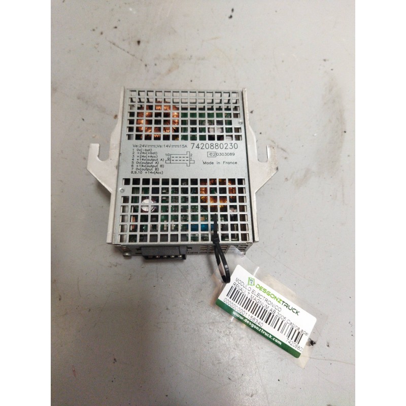 Recambio de modulo electronico para renault magnum ab 2005 cabina adel.tractor semirr. gv  4x2 4xx.18 gran espacio referencia OE