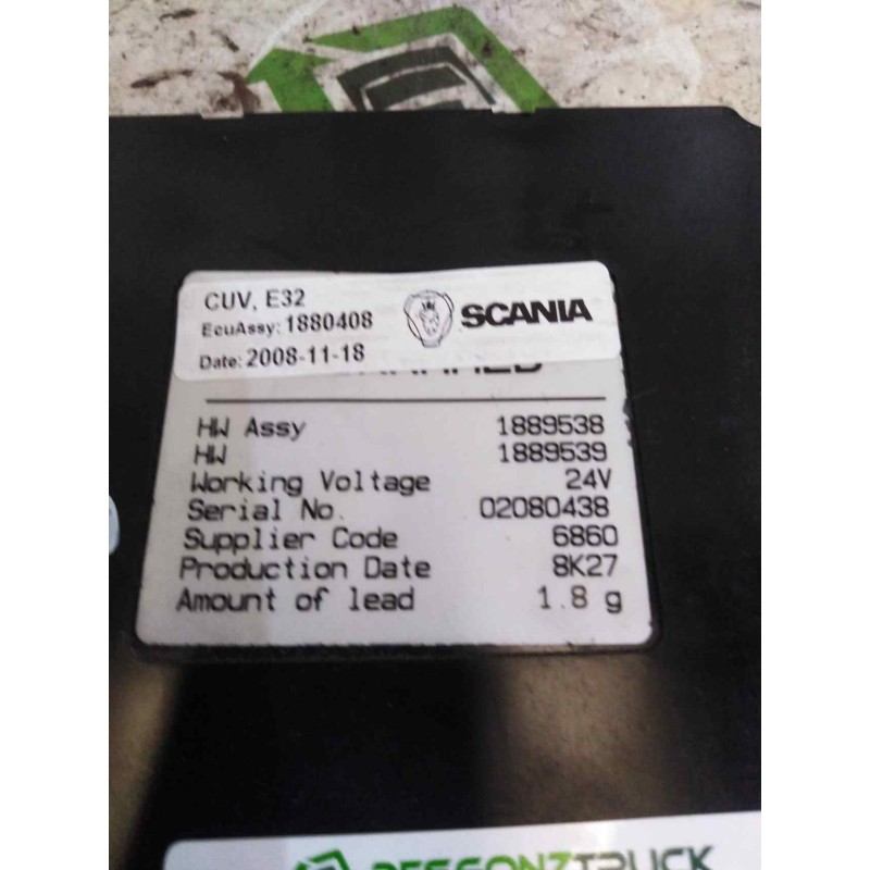 Recambio de modulo electronico para scania serie p/g/r (c-clase) referencia OEM IAM 1880408 1889538 1889539 - Blanco 2