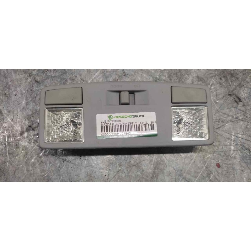 Recambio de luz interior para mazda 6 berlina (gg) 2.0 crtd 136 active (4-ptas.) referencia OEM IAM   TRASERA - Gris