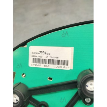 Recambio de cuadro instrumentos para peugeot 206 berlina xs-line referencia OEM IAM 9659729480  