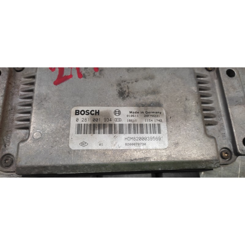 Recambio de centralita motor uce para renault megane i coupe fase 2 (da..) 1.9 dci dynamique referencia OEM IAM 0281001934 82000 - Azul 2