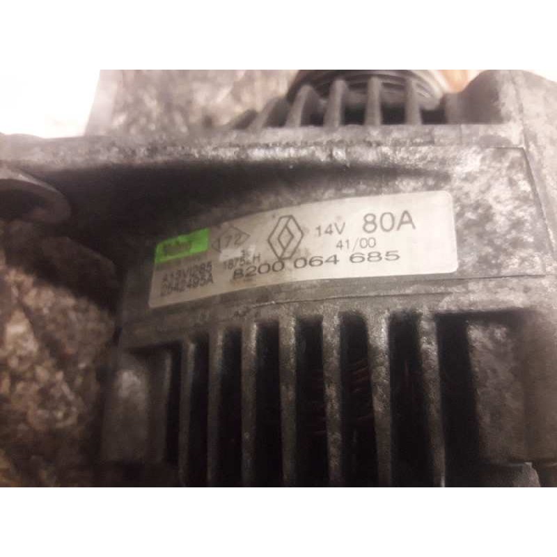 Recambio de alternador para renault megane i classic (la0) 1.9 dti alize referencia OEM IAM 8200064685 A13VI285 2542495A 3