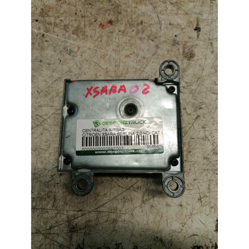 Recambio de centralita airbag para citroën xsara berlina 2.0 hdi cat (rhy / dw10td) referencia OEM IAM 9646469180 600237600 3