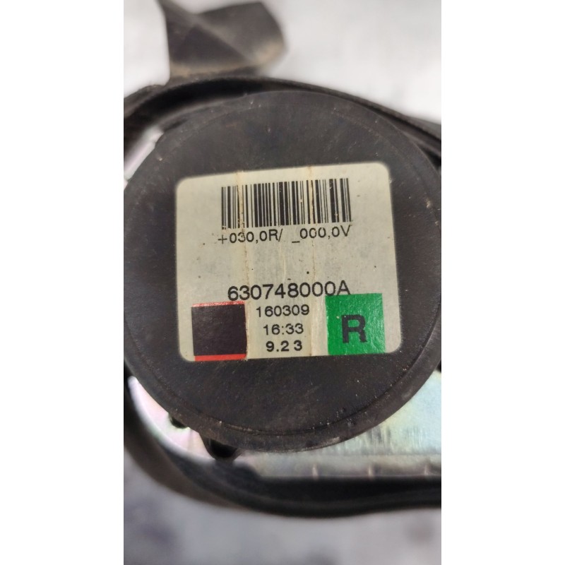 Recambio de cinturon seguridad trasero derecho para nissan juke (f15) 1.6 dig-t nismo rs referencia OEM IAM 630748000A  1600309 - Negro 2