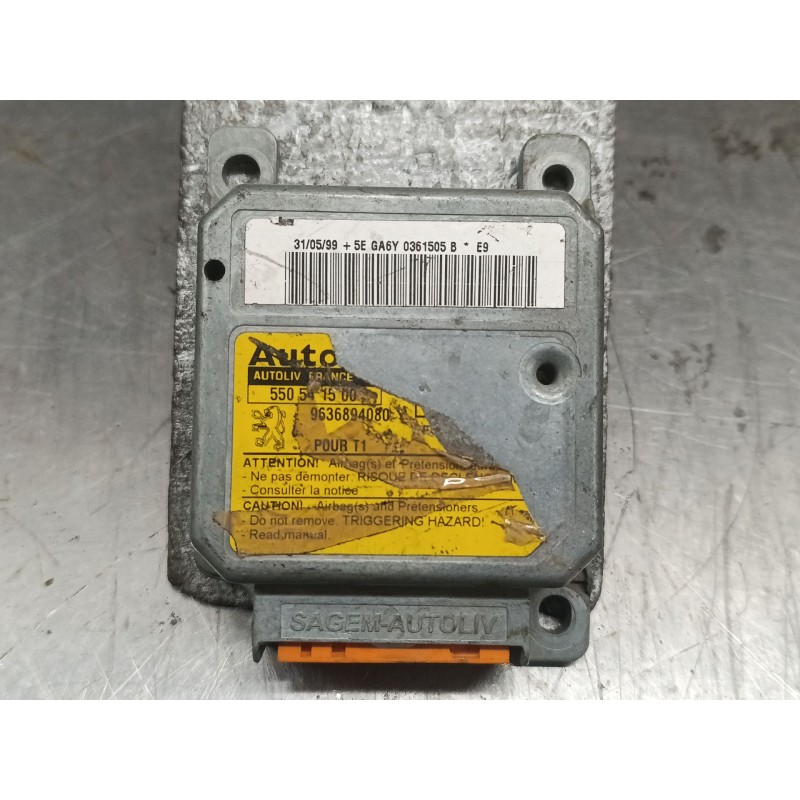 Recambio de centralita airbag para peugeot 206 berlina 1.9 diesel referencia OEM IAM 9636894080 550541500 