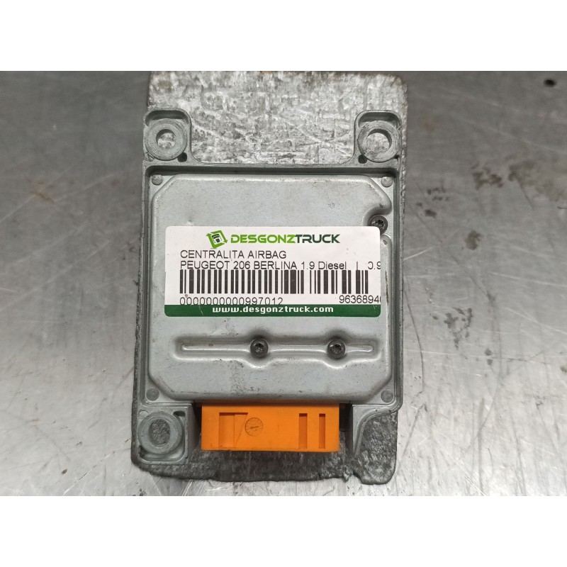Recambio de centralita airbag para peugeot 206 berlina 1.9 diesel referencia OEM IAM 9636894080 550541500 3