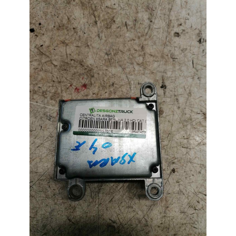 Recambio de centralita airbag para citroën xsara berlina 2.0 hdi cat (rhy / dw10td) referencia OEM IAM 9646469180 600237600 3