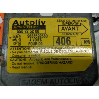 Recambio de centralita airbag para peugeot 406 berlina (s1/s2) sr referencia OEM IAM 9638592580 550725200 