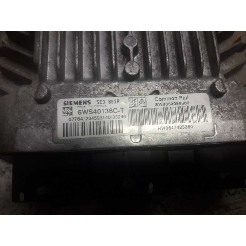 Recambio de centralita motor uce para citroën berlingo referencia OEM IAM 9653059380 9647423380 5WS40136CT - Blanco 2