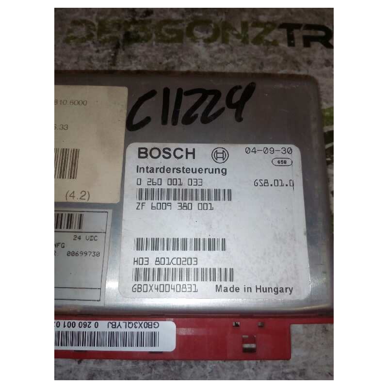 Recambio de modulo electronico para man tg - a 18.480 fg / bb (e3/e4) l referencia OEM IAM 0260001033 6009380001 CENTRALITA INTA - Blanco 2
