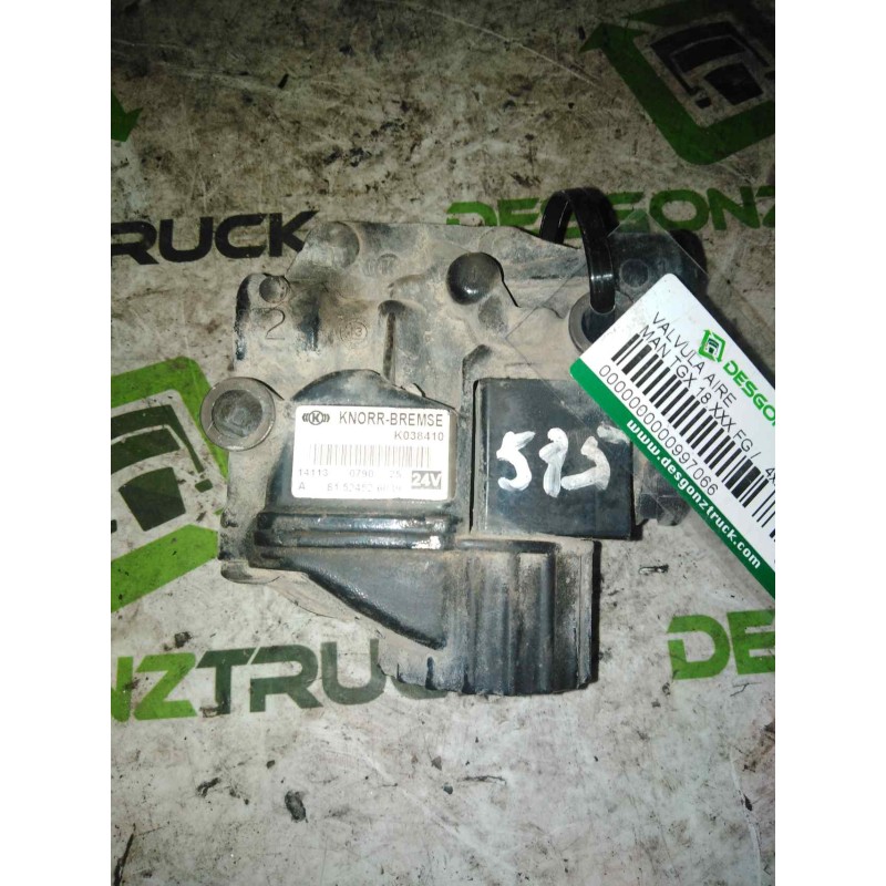 Recambio de valvula aire para man tgx 18.440 fg / 4x2 bl xl referencia OEM IAM 81524526039 K038410 ELECTRO VALVULA ABS - Amarillo