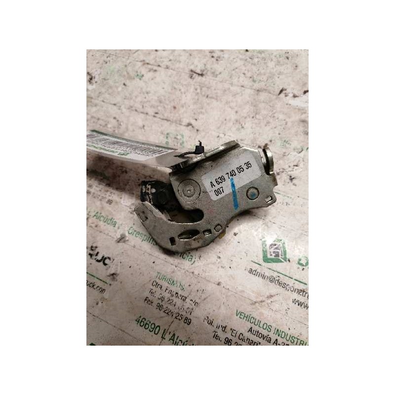 Recambio de cerradura puerta carga para mercedes-benz vito (w639) basic, combi 109 cdi compacto (639.601) referencia OEM IAM A63 - Blanco