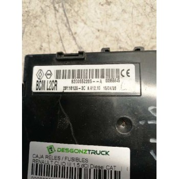 Recambio de caja reles / fusibles para renault clio iii 1.5 dci diesel cat referencia OEM IAM 8200652285A 00955945 