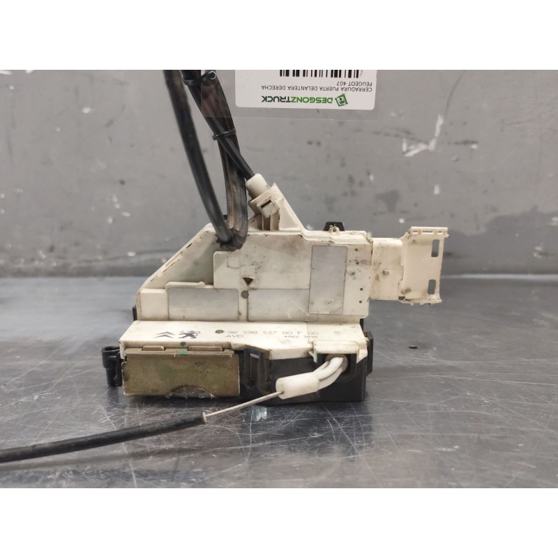 Recambio de cerradura puerta delantera derecha para peugeot 407 st sport referencia OEM IAM 9659853780 6 PINS - Verde 6
