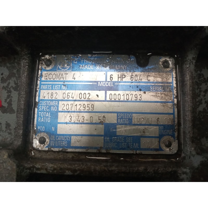 Recambio de caja cambios para volvo trucks b 12 b12ble (340cv) referencia OEM IAM 6HP604C 4182064002 20712959 - Verde 2