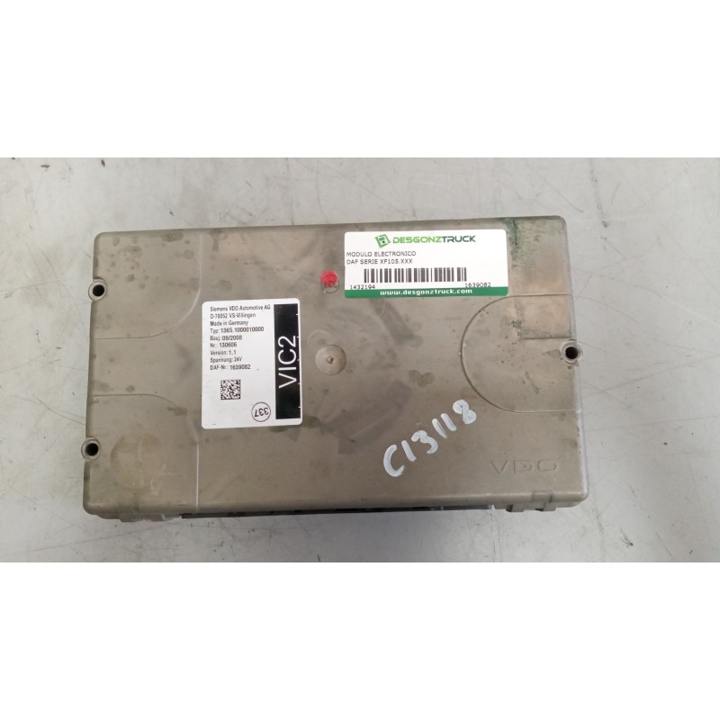 Recambio de modulo electronico para daf serie xf105.xxx 12.9 diesel referencia OEM IAM 1639082  VERSION:1.1
