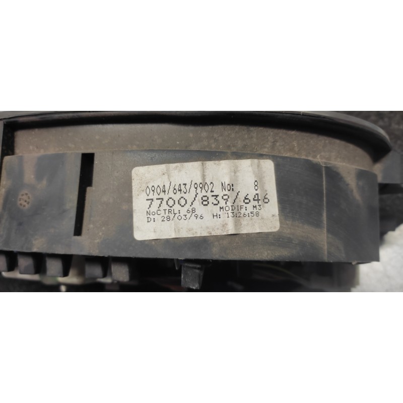 Recambio de cuadro instrumentos para renault megane i berlina hatchback (ba0) 1.9 turbodiesel referencia OEM IAM 7700839646 2