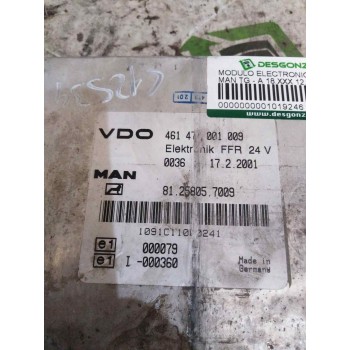 Recambio de modulo electronico para man tg - a 18.xxx 12.8 diesel referencia OEM IAM 81258057009 461471001009 CENTRALITA FFR