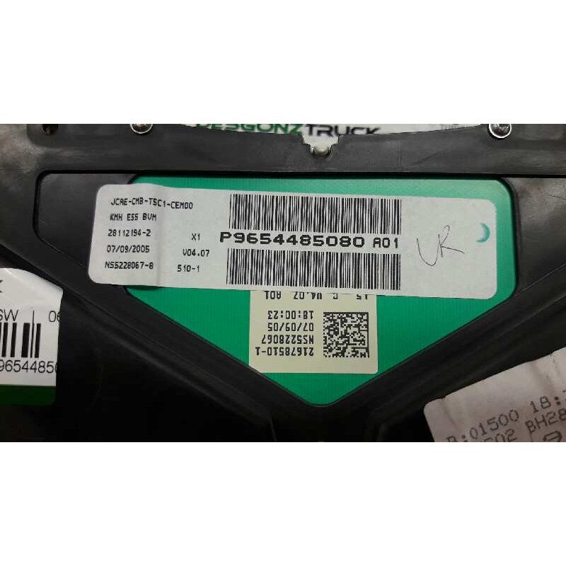 Recambio de cuadro instrumentos para peugeot 307 break/sw (s2) sw referencia OEM IAM 9654485080 4