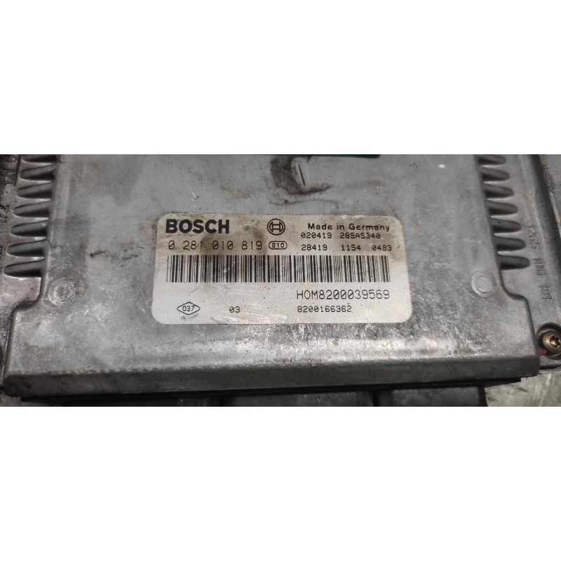 Recambio de centralita motor uce para renault megane i fase 2 berlina (ba0) 1.9 dci authentique referencia OEM IAM 0281010819 82 - Blanco 2