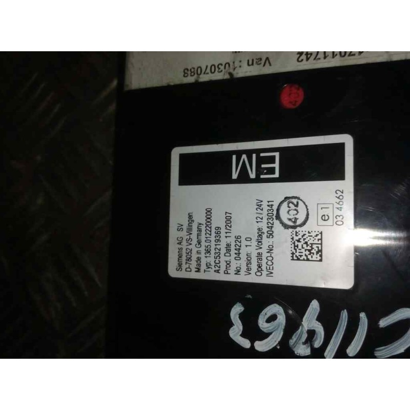 Recambio de modulo electronico para iveco stralis (as) 10.3 diesel referencia OEM IAM 504230341 - Naranja 2