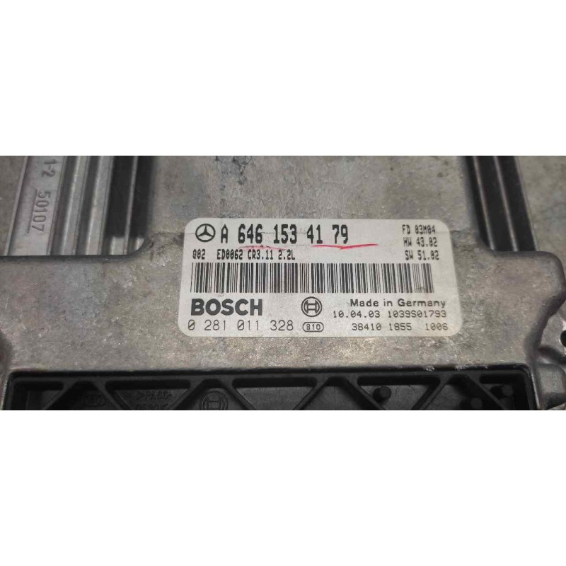 Recambio de centralita motor uce para mercedes-benz clase e (w211) berlina e 220 cdi (211.006) referencia OEM IAM 0281011328 A64 - Negro 2