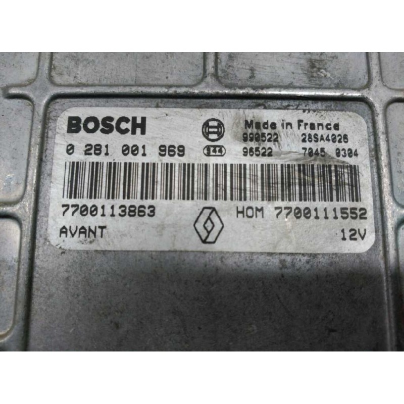 Recambio de centralita motor uce para renault megane i coupe fase 2 (da..) 1.9 dti rsi referencia OEM IAM 7700111552 7700113863 3