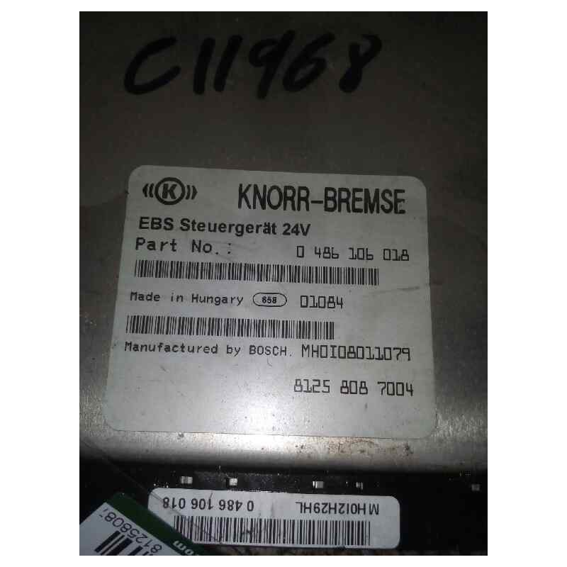 Recambio de modulo electronico para man tg - a 18 referencia OEM IAM 81258087004 0486106018 CENTRALITA EBS - Rojo 2
